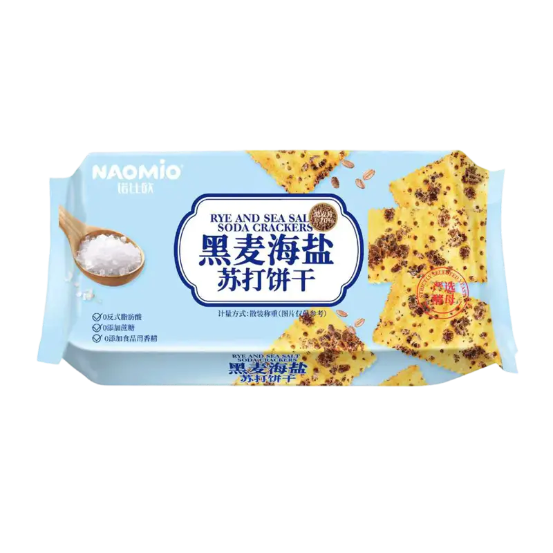 호밀과 바다 소금 소다 크래커